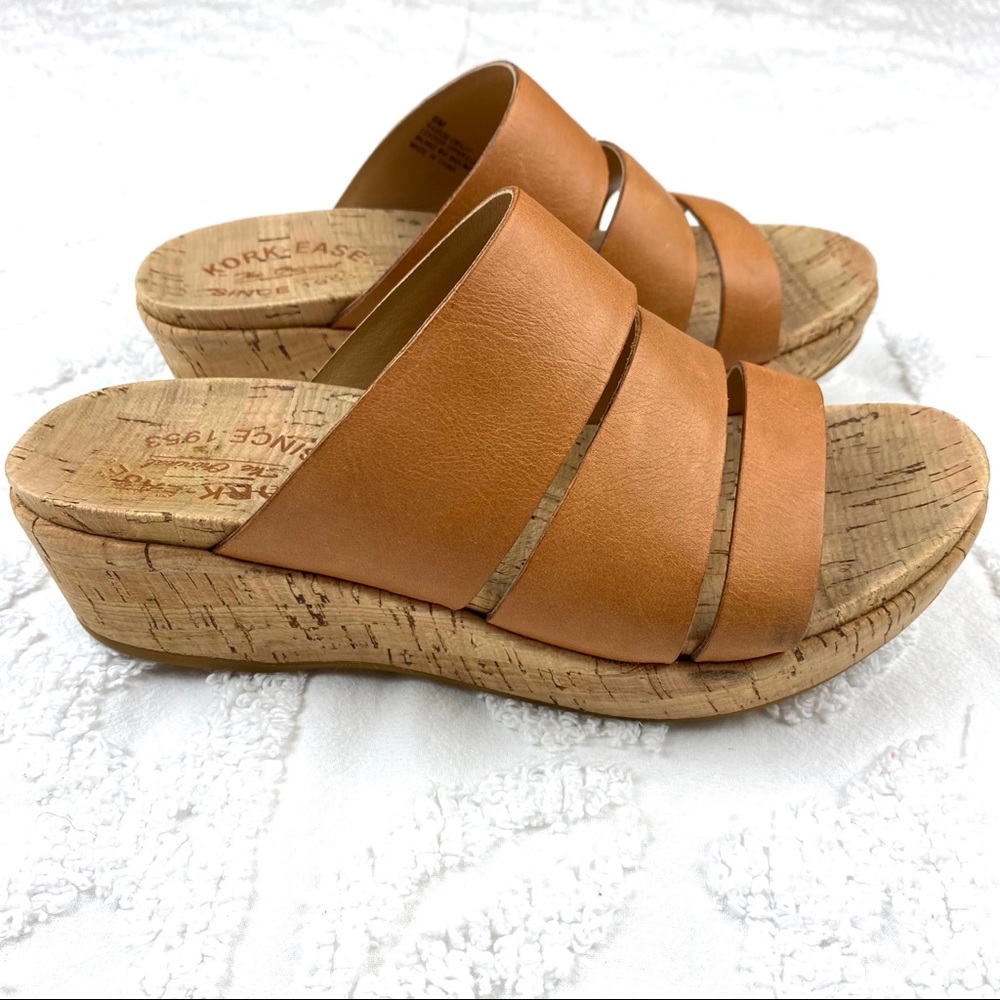 Kork-Ease Menzie Leather / Kork Wedge Sandals
